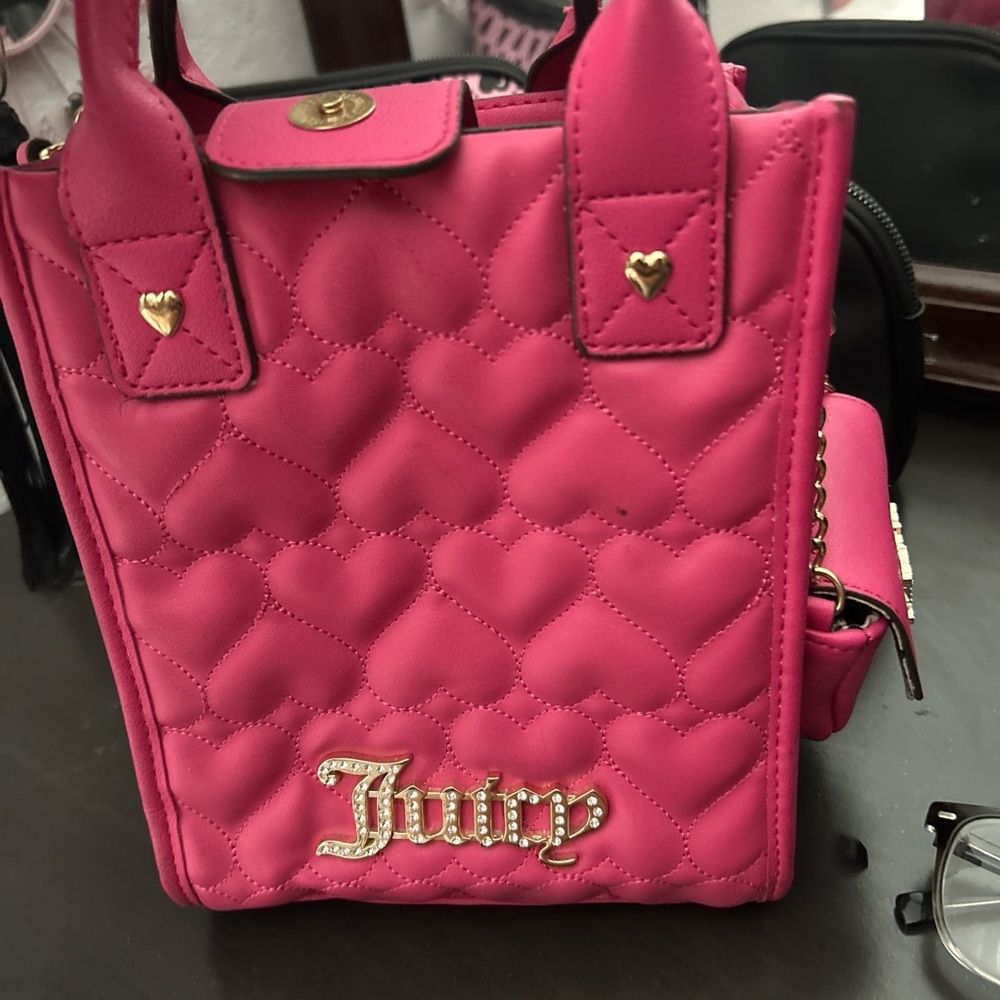 Juicy Couture Fuchsia Heart Mini Bag